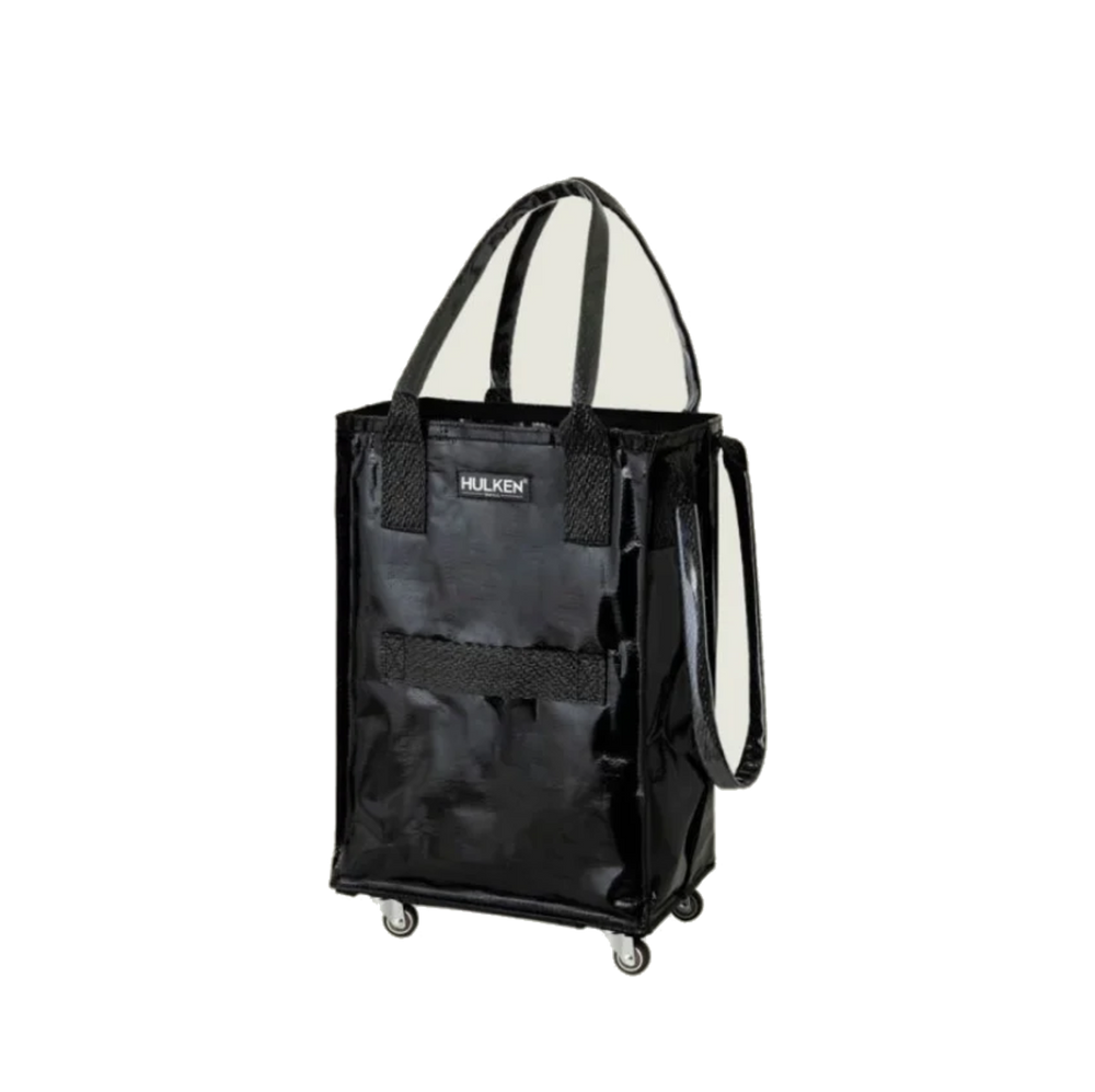 HULKEN Shiny Black rolling tote