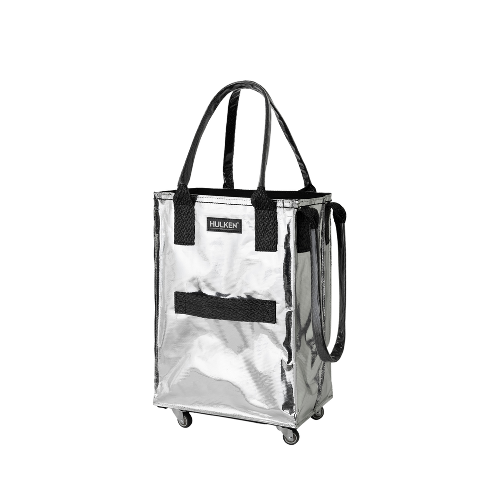 HULKEN Silver rolling tote